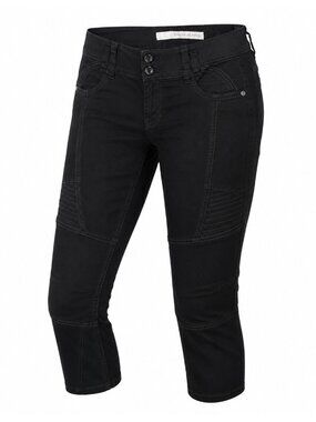 DKNY Jeans Moto Crop Jeans Womens 30x20 Black Biker Low Rise Capri Utility Y2K